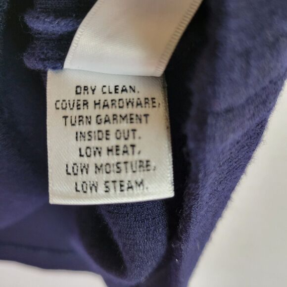 St. John Womens Knit Pleated Midrise Preppy Short Skirt Size 8 Blue Workwear - Picture 5 of 9